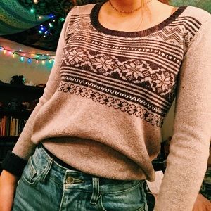 winter-y longsleeve sweater